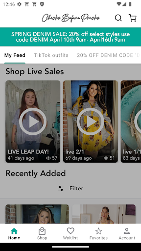 Screenshot of Chicks Before Pricks Boutique