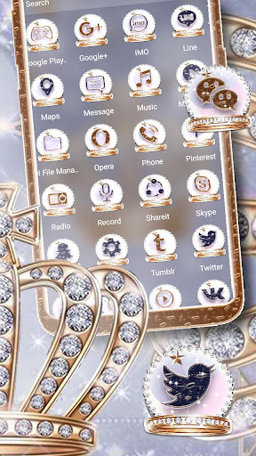Diamond Crown Theme Launcher Screen 2