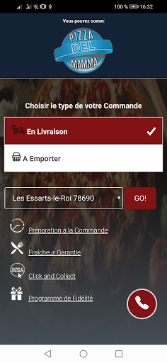Android application Pizza Del Mamma screenshort