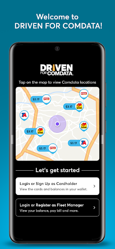 Android application Driven for Comdata™ screenshort