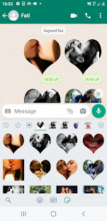 Couple Romantic Kiss Stickers version 1 APK screenshots 12