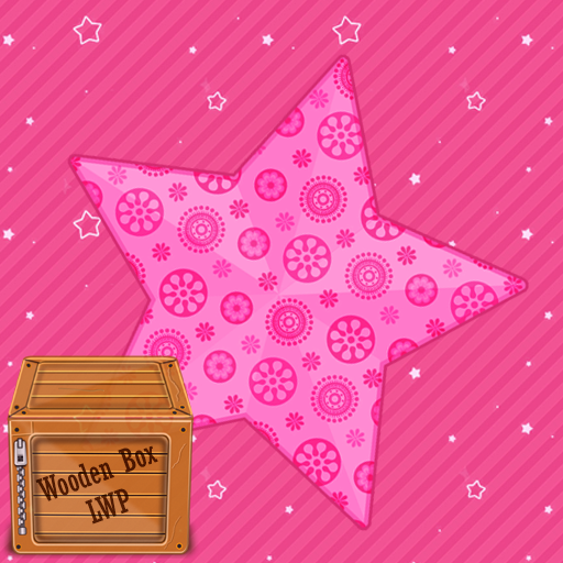 pink love sparkle star lwp logo