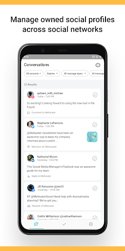 Android application Meltwater Engage screenshort