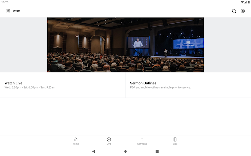 Screenshot of World Outreach Church