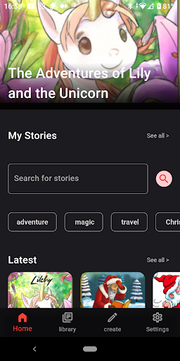 Android application Genius AI - AI Story Creator screenshort