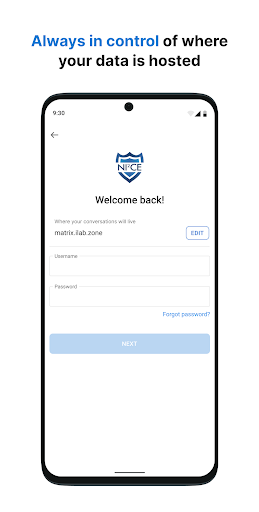 Android application NI2CE Messenger screenshort