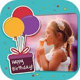 Happy birthday photo frames icon