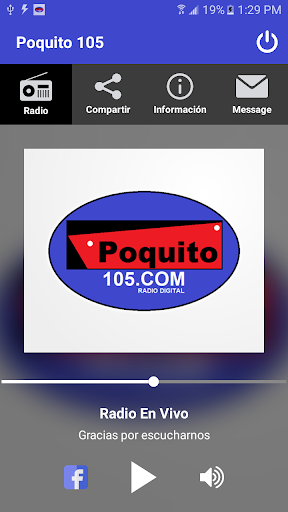 Android application Poquito 105 - Radio Digital screenshort