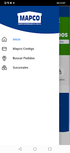 Android application Mapco Contigo screenshort