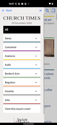 Android application Church Times screenshort