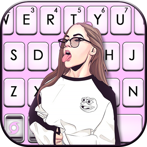 Cool Girl Swag Keyboard Theme  Icon