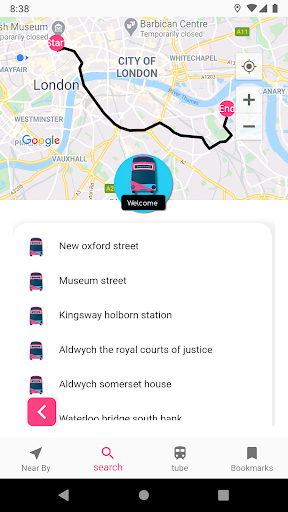 Bus App London Screen 2