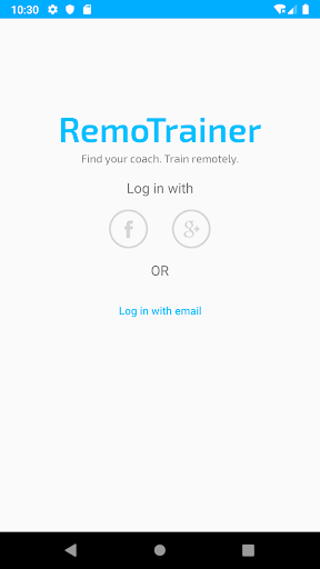 Android application Remotrainer screenshort