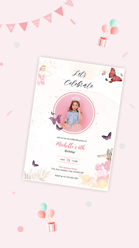 Invitation Maker,Birthday Card Screen 2