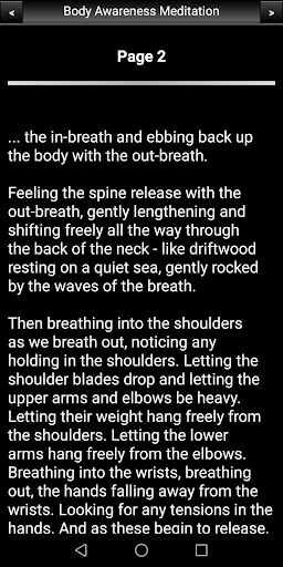 Body Awareness Meditation Screen 3