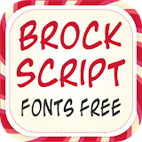 Brock Script Fonts Free icon