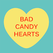 Bad Candy Hearts Keyboard Stickers for Gboard
