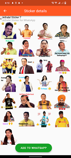 Jethalal Stickers for WhatsApp