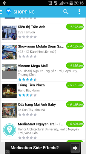 Find Near Places Screen 3