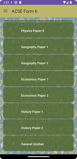 Android application Necta Form 6 Past Papers screenshort