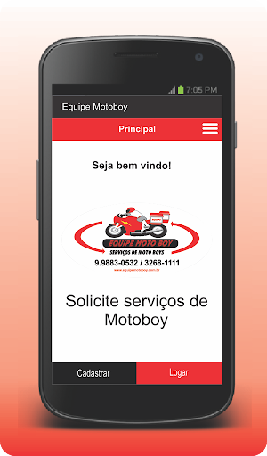 Equipe Motoboy - Cliente Screen 2