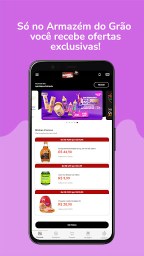 Android application Clube Armazém do Grão screenshort