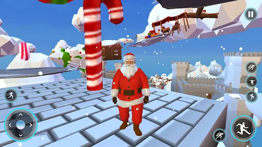 Santa Running Jump Up Games