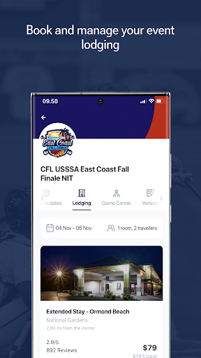 Screenshot of USSSA