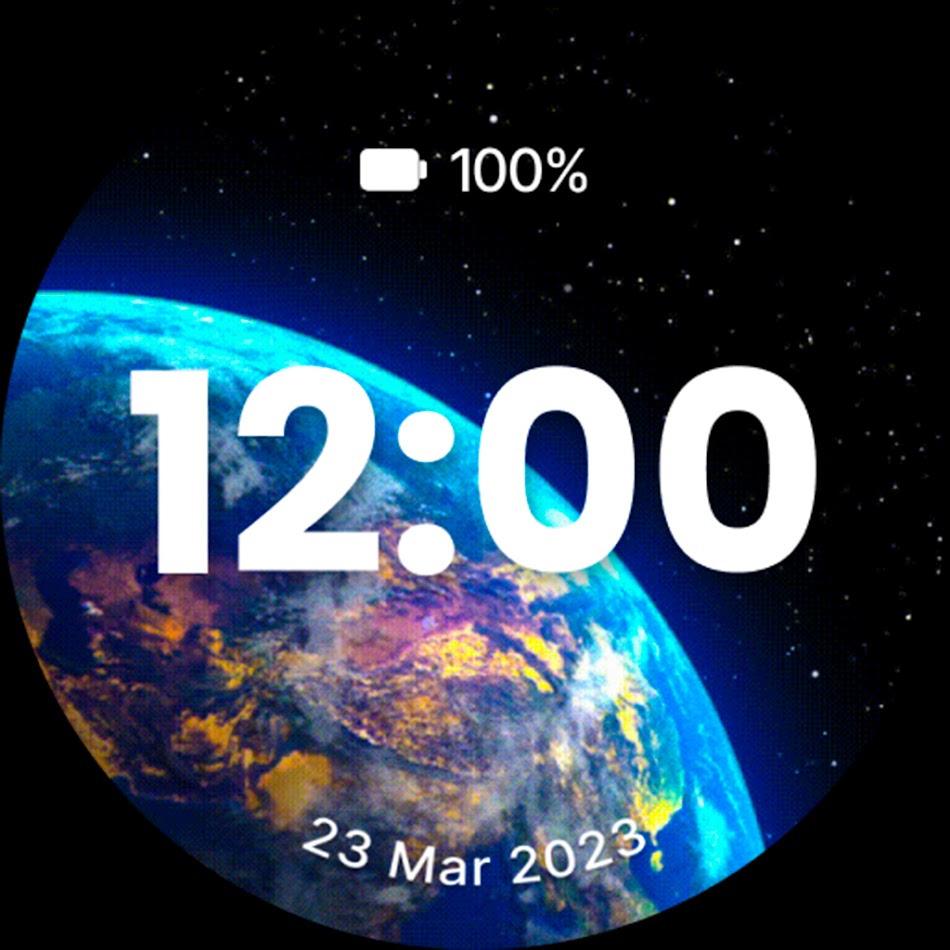 #4. Animated Earth Watchfaces (Android) 由: Systorso Inc.