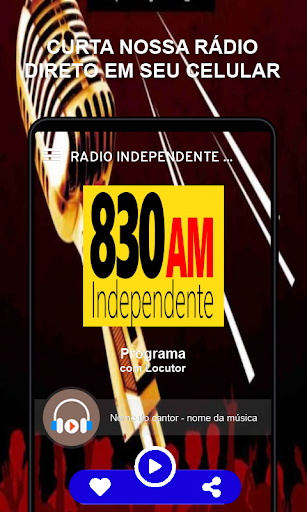 Android application Rádio Independente Cruz Alta screenshort