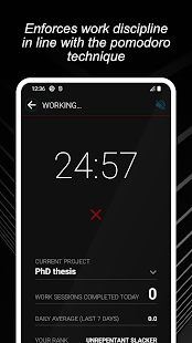 Productivity Challenge Timer Screenshot