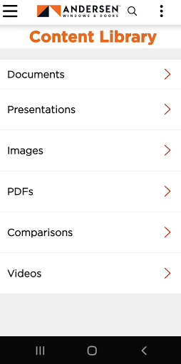 Android application Andersen GO screenshort
