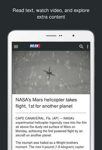 Screenshot of WLOX Local News