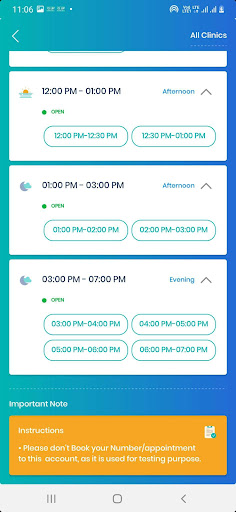 Android application Medicare Diagnostic Center screenshort