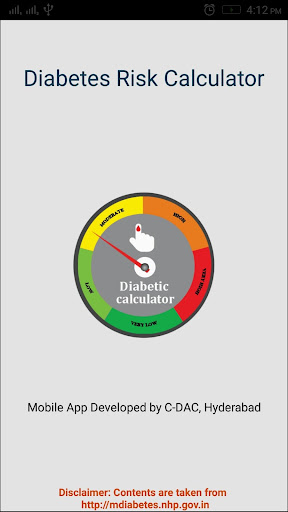 Android application Diabetes Calculator English screenshort
