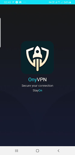 Android application ONY VPN screenshort