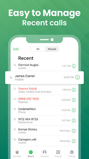 Contacts & Phone Dialer Screenshot 2 - AppWisp.com