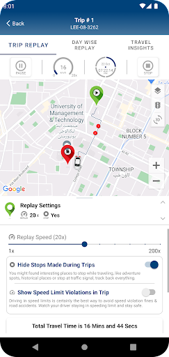 Unique Track - GPS Car Tracker Screen 3