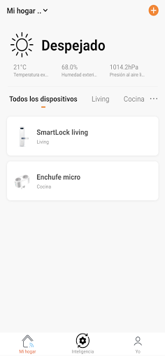Android application openHome screenshort