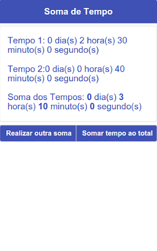 Soma de Tempos