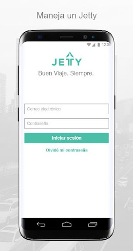 Android application Jetty para conductores screenshort