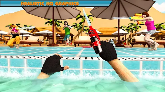 水槍競技場-泳池孩子水上射擊遊戲