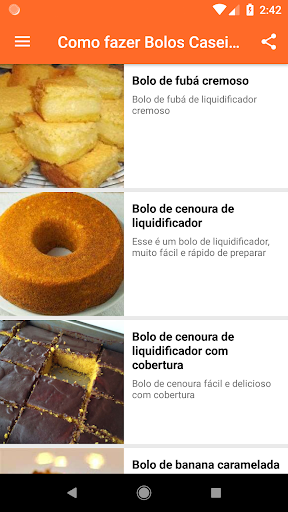 Como fazer Bolos Caseiros Screenshot 1 - AppWisp.com