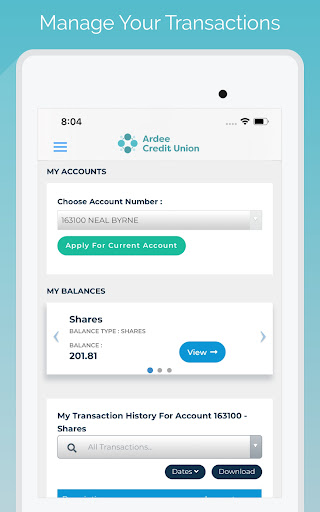 Ardee Credit Union Screenshot