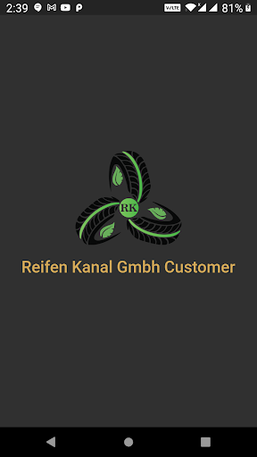 Android application Reifen Kanal Gmbh Customer screenshort