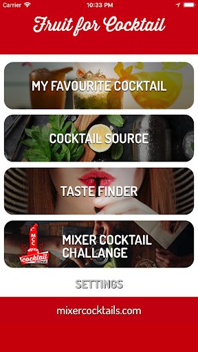 Mixer Cocktails Screen 2
