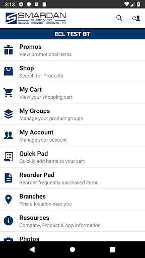 Android application Smardan Supply Company screenshort