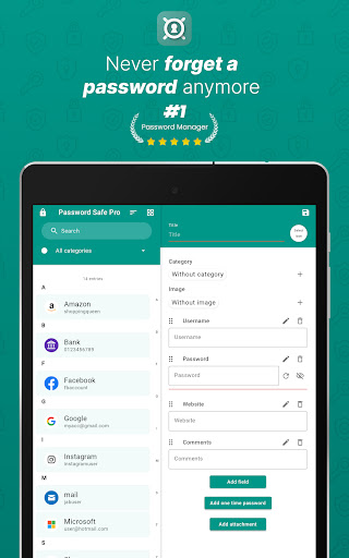 Password Safe and Manager - Productivity - apps