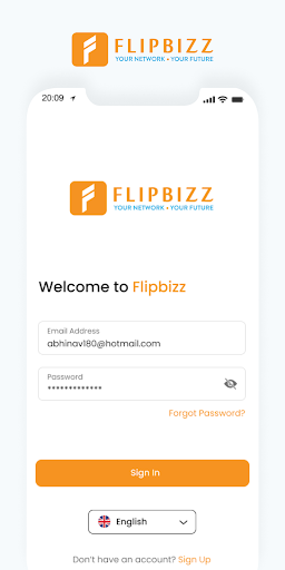 Android application Flipbizz screenshort