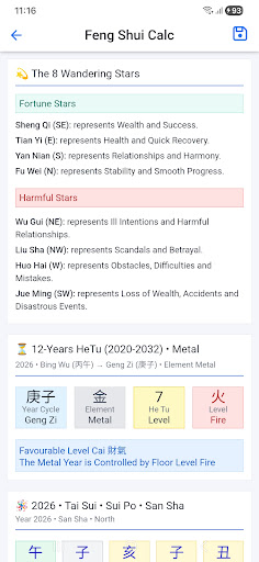Feng Shui Calculator screenshot 6